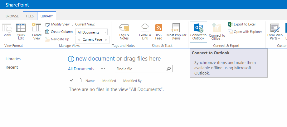 Hosted Sharepoint ansult till Outlook