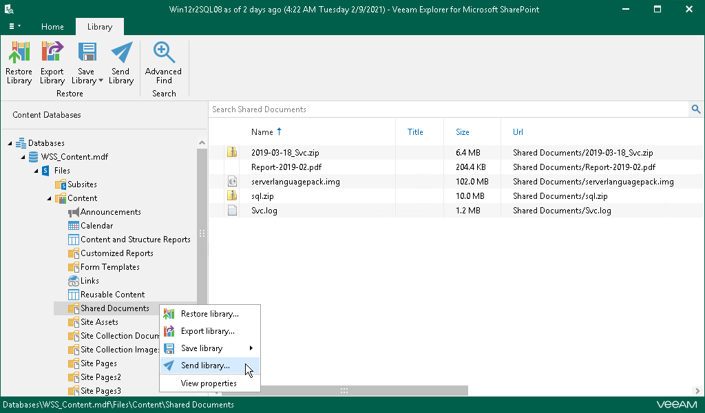 Veeam Backup explorer Microsoft Sharepoint, backup vaših Microsoft Sharepoint servera